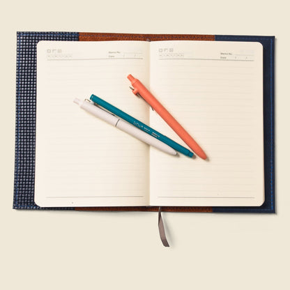 Refillable A5 Leather Notebook Cover – Navy Limited Edition