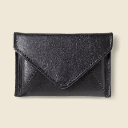 CASUPO Envelope Wallet Mini Envelope Wallet with RFID Protection - Black