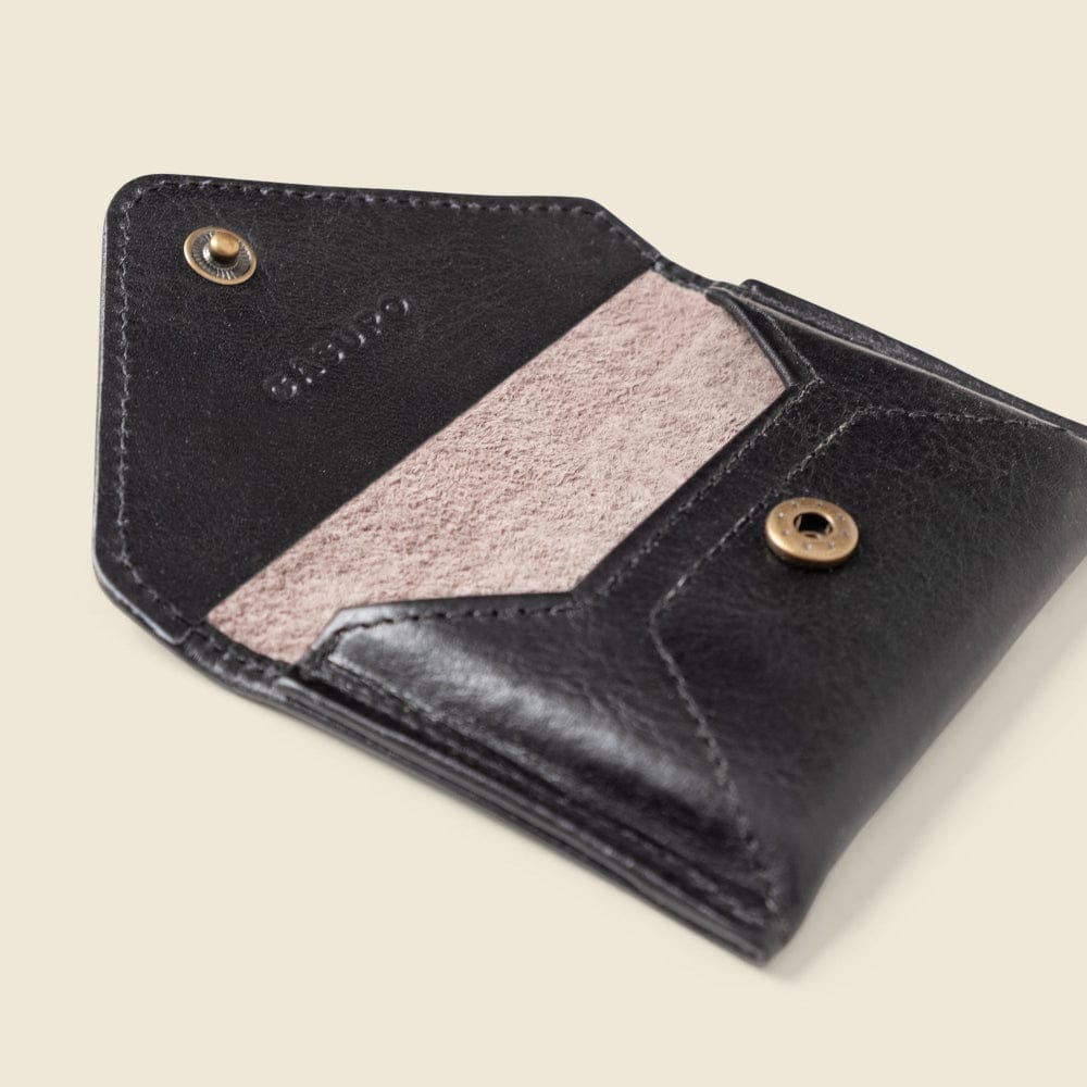 CASUPO Envelope Wallet Mini Envelope Wallet with RFID Protection - Black
