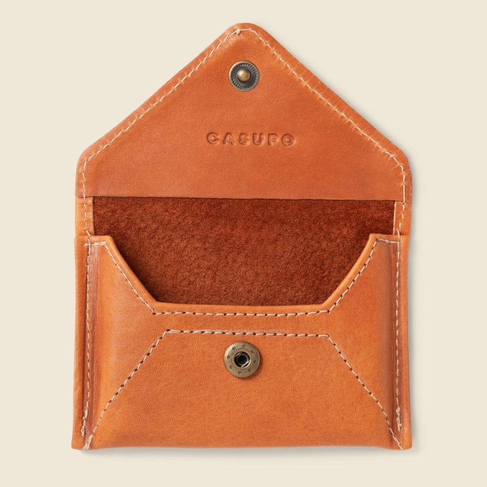 CASUPO Envelope Wallet Mini Envelope Wallet with RFID Protection - Natural