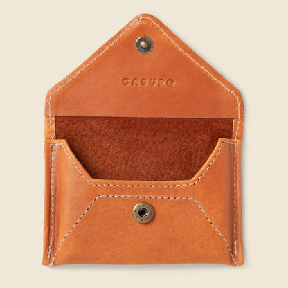 CASUPO Envelope Wallet Mini Envelope Wallet with RFID Protection - Natural