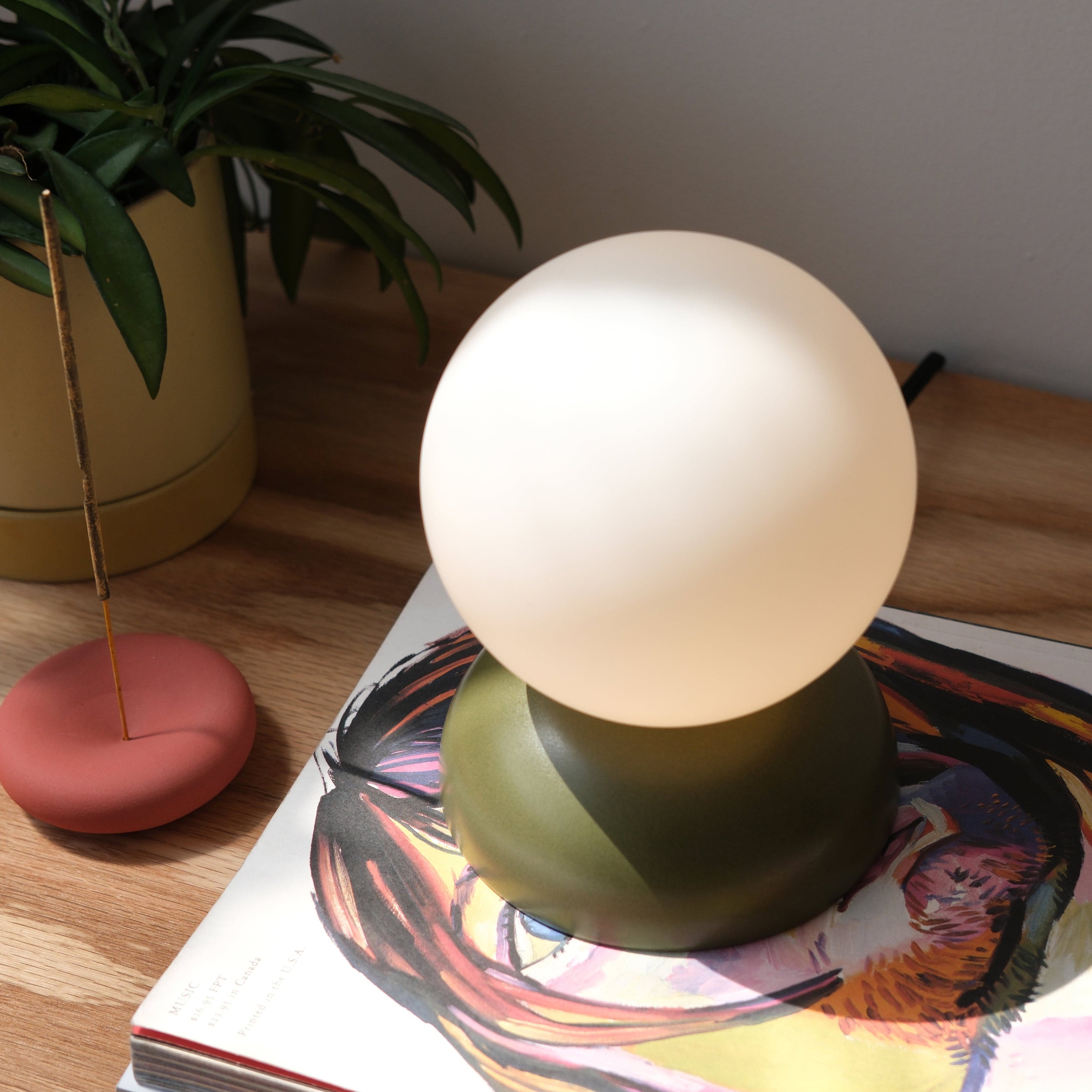 Misewell Lamps Moss / On/Off Monroe Table Lamp