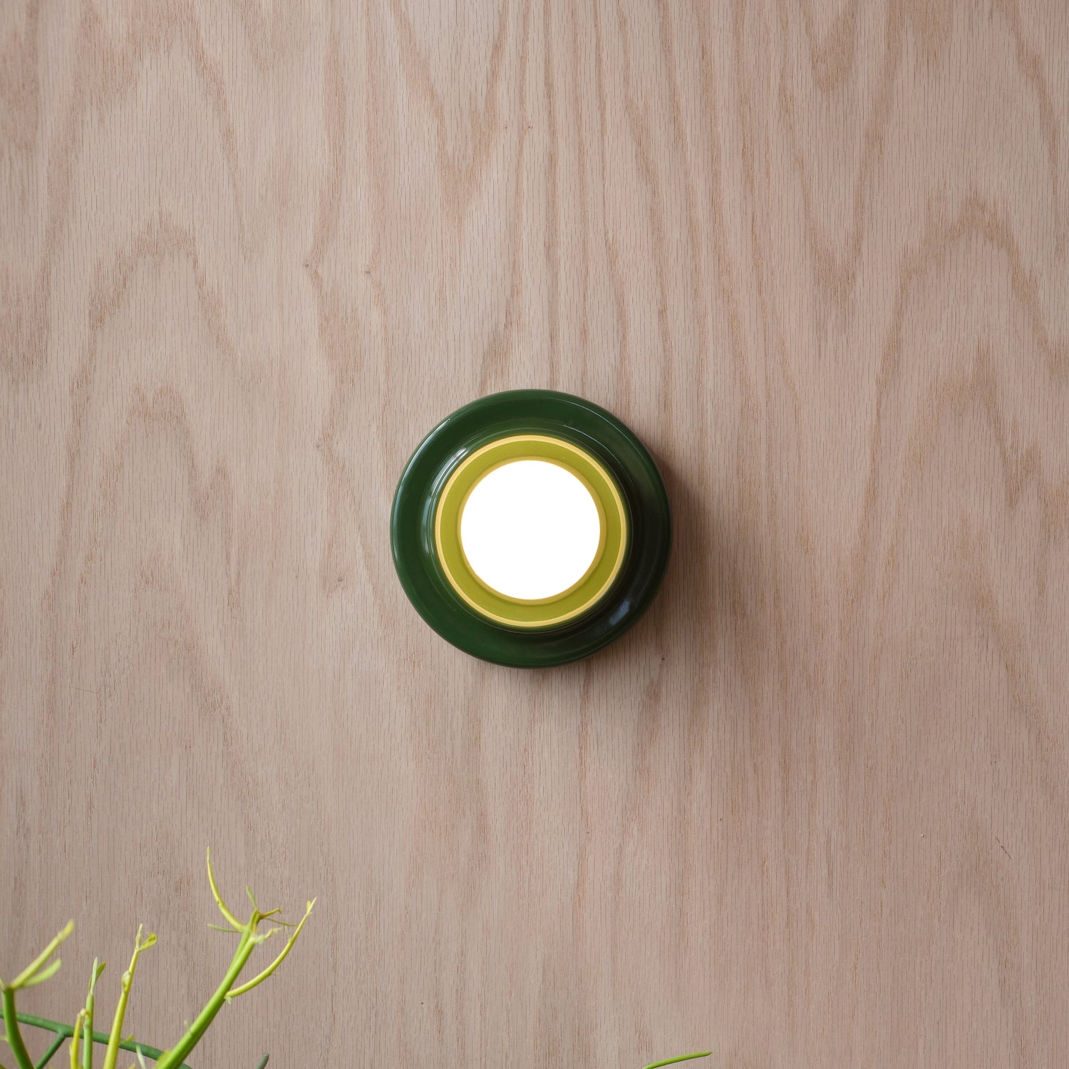 Misewell Lamps Green / Hard-wired (Dimmable) Q Sconce