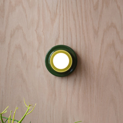 Misewell Lamps Green / Hard-wired (Dimmable) Q Sconce