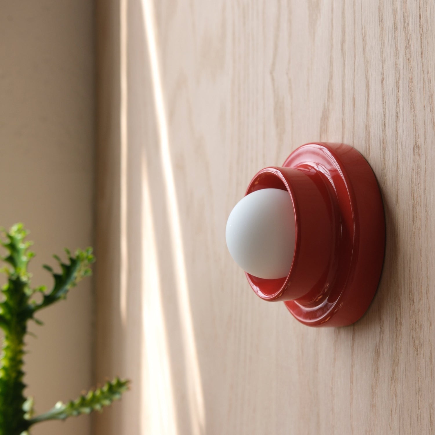 Misewell Lamps Red / Hard-wired (Dimmable) Q Sconce