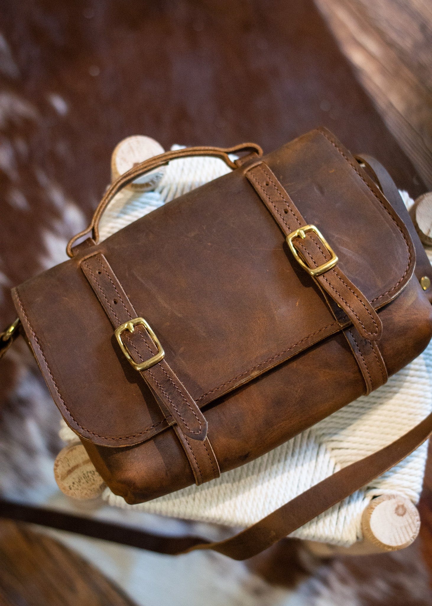 Urban Southern Bags Rustic Brown Carriage Crossbody