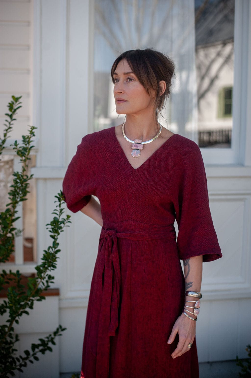 Field Day Dress Diana Dress in Ruby Checker