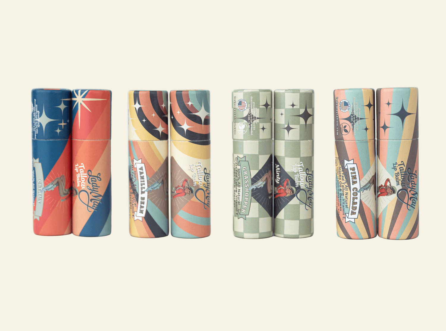 Lady May Tallow Lip Balm | All Natural Beef Tallow Lip Balm