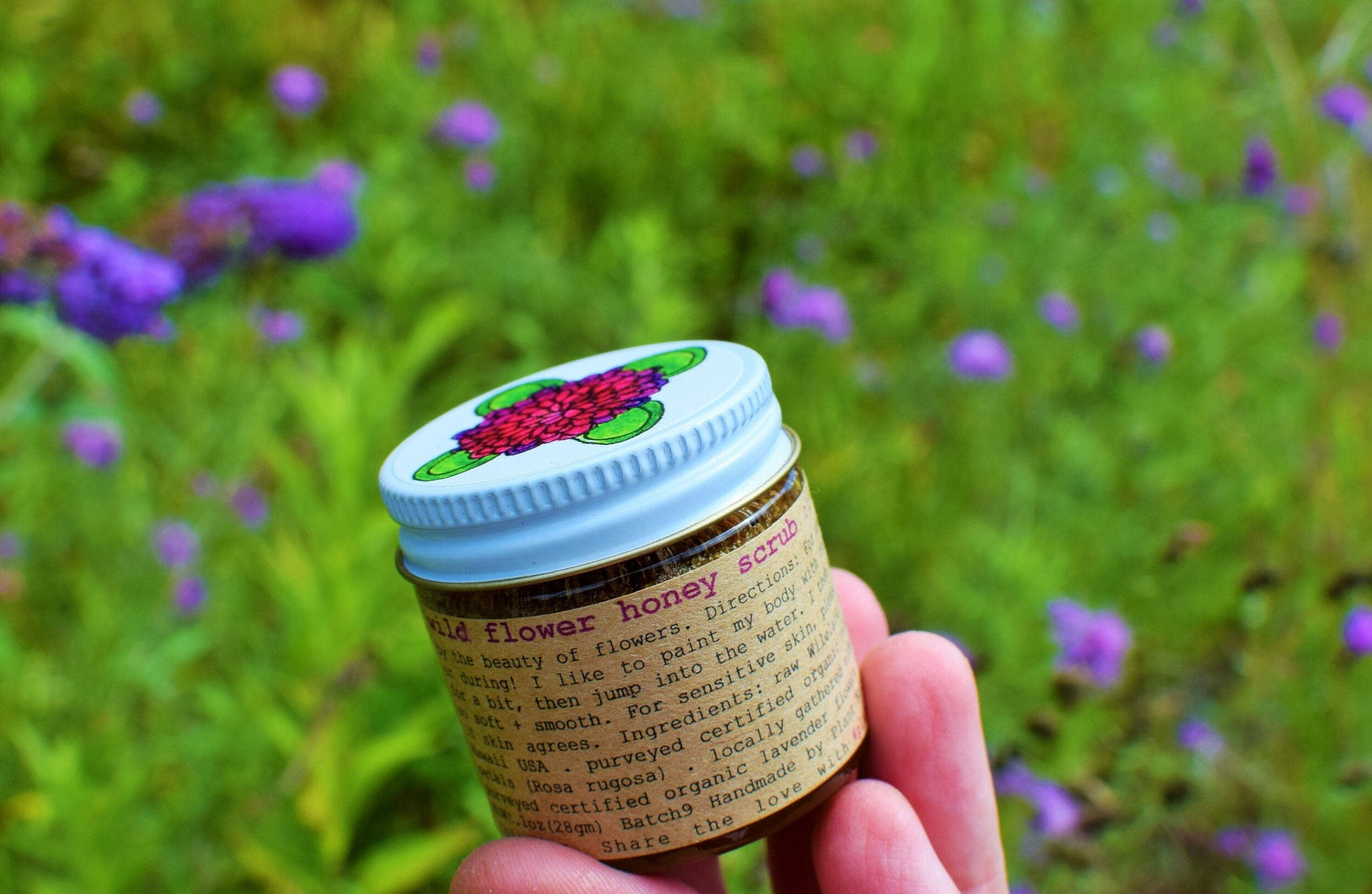 plant makeup Wild Flower Honey Scrub
