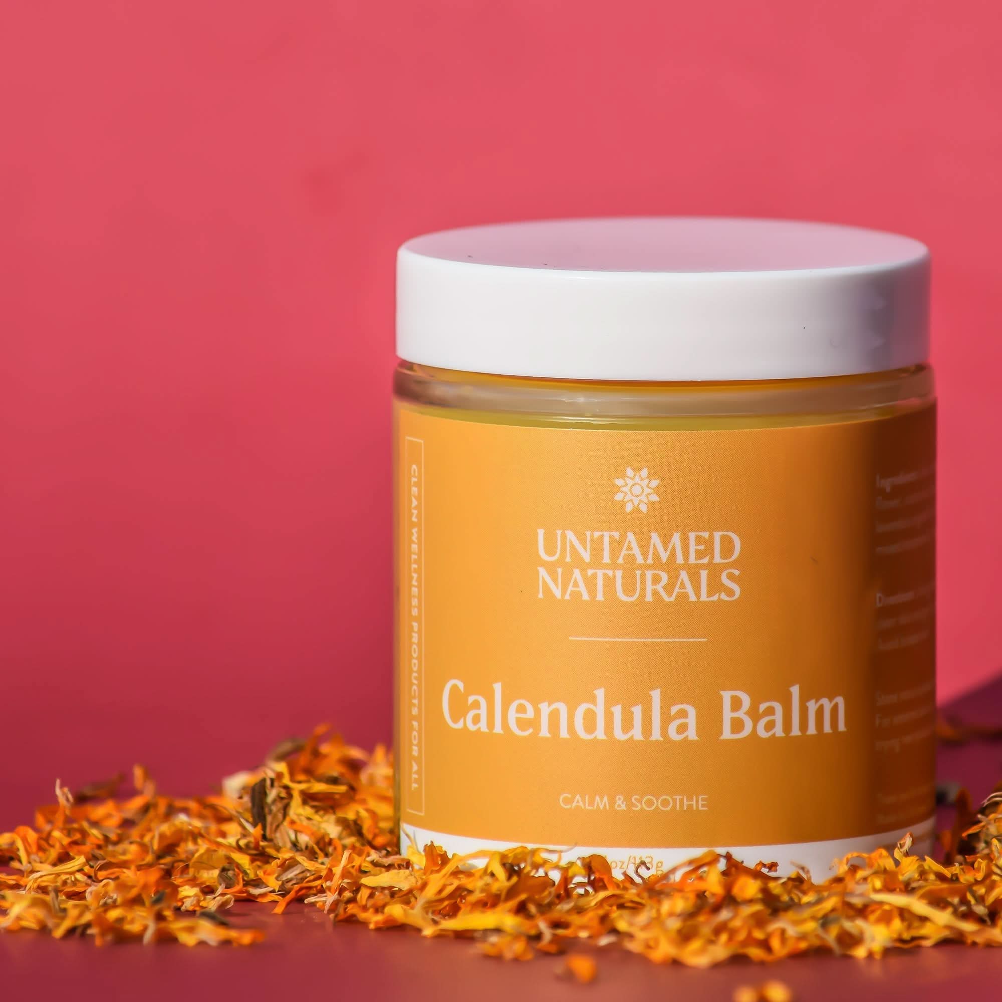 UnTamed Naturals All Products 4oz Glass Calendula Balm