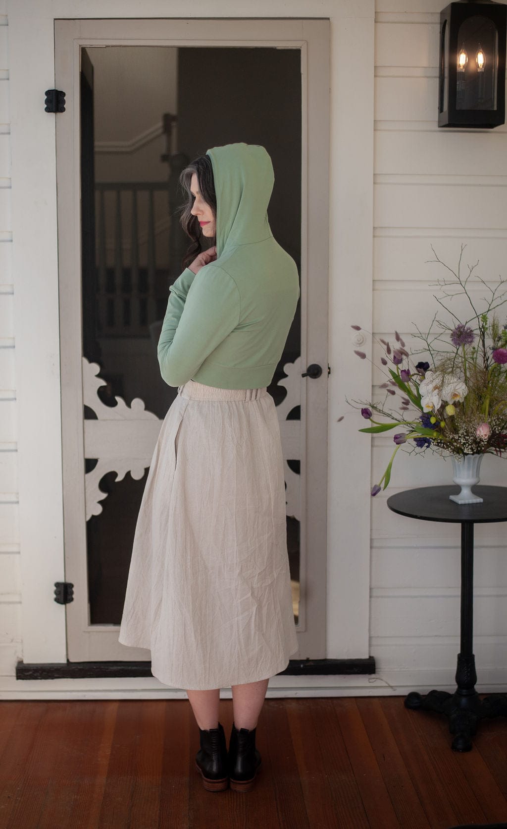 Field Day Skirt Trices Skirt in Oat Cotton Crinkle
