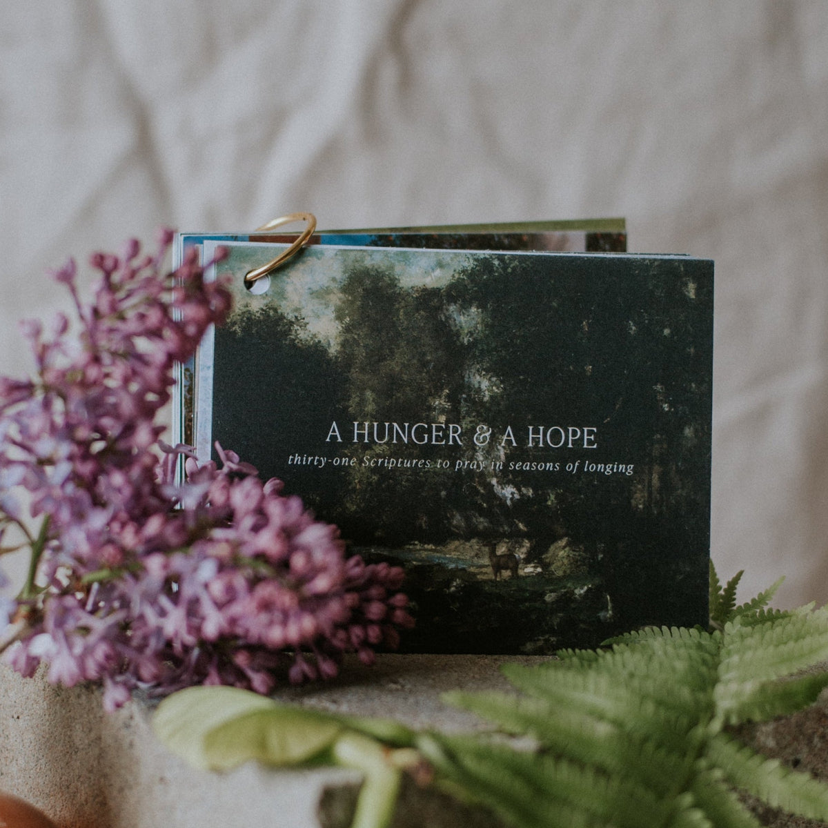 A rustic styled product photo of a book or journal titled &