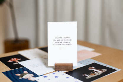 "All Through the Night" Prayer Cards + Wooden Display Block