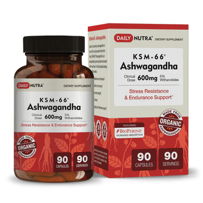 Wild Foods Supplements KSM-66 Ashwagandha (90 ct) Daily Nutra – Premium Botanical Extracts by Wild Foods Co.