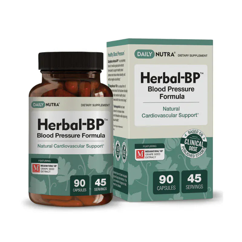 Wild Foods Supplements Herbal-BP Blood Pressure Support (90 ct) Daily Nutra – Premium Botanical Extracts by Wild Foods Co.