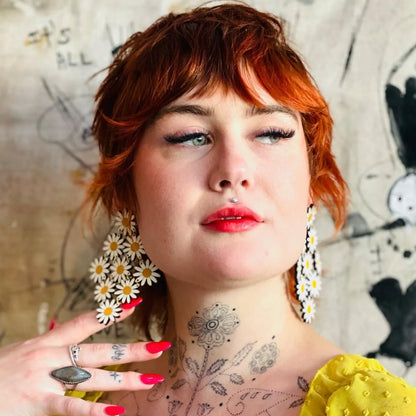 Daisy Chain Statement Earrings