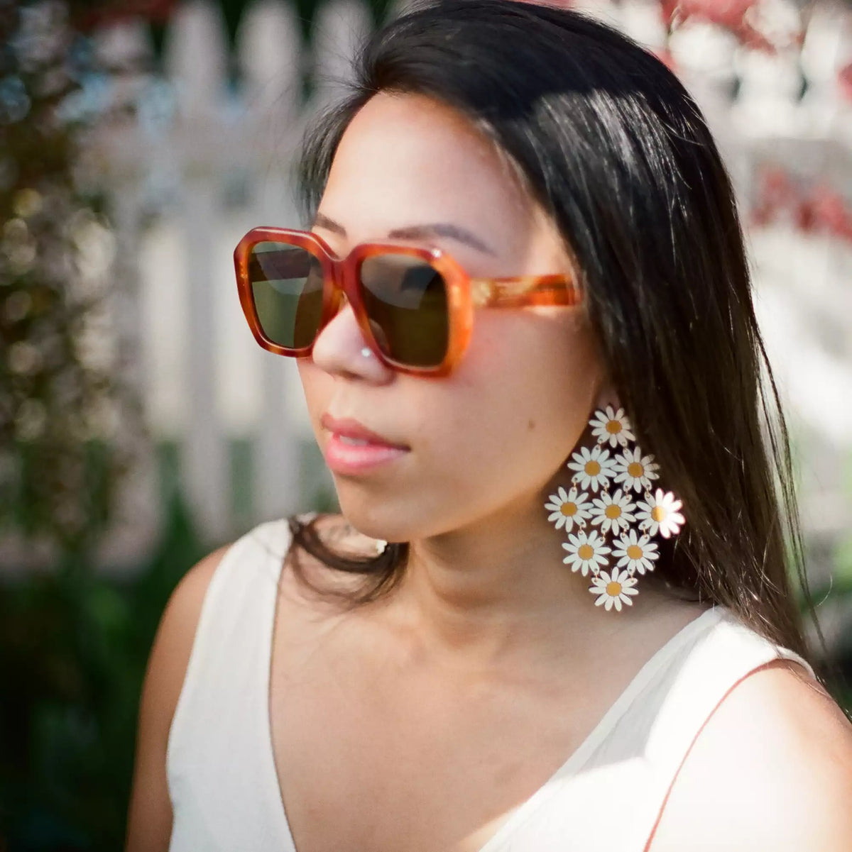 Daisy Chain Statement Earrings