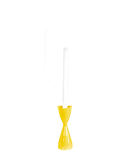 Tulip Candlestick Holders in Dandy Yellow