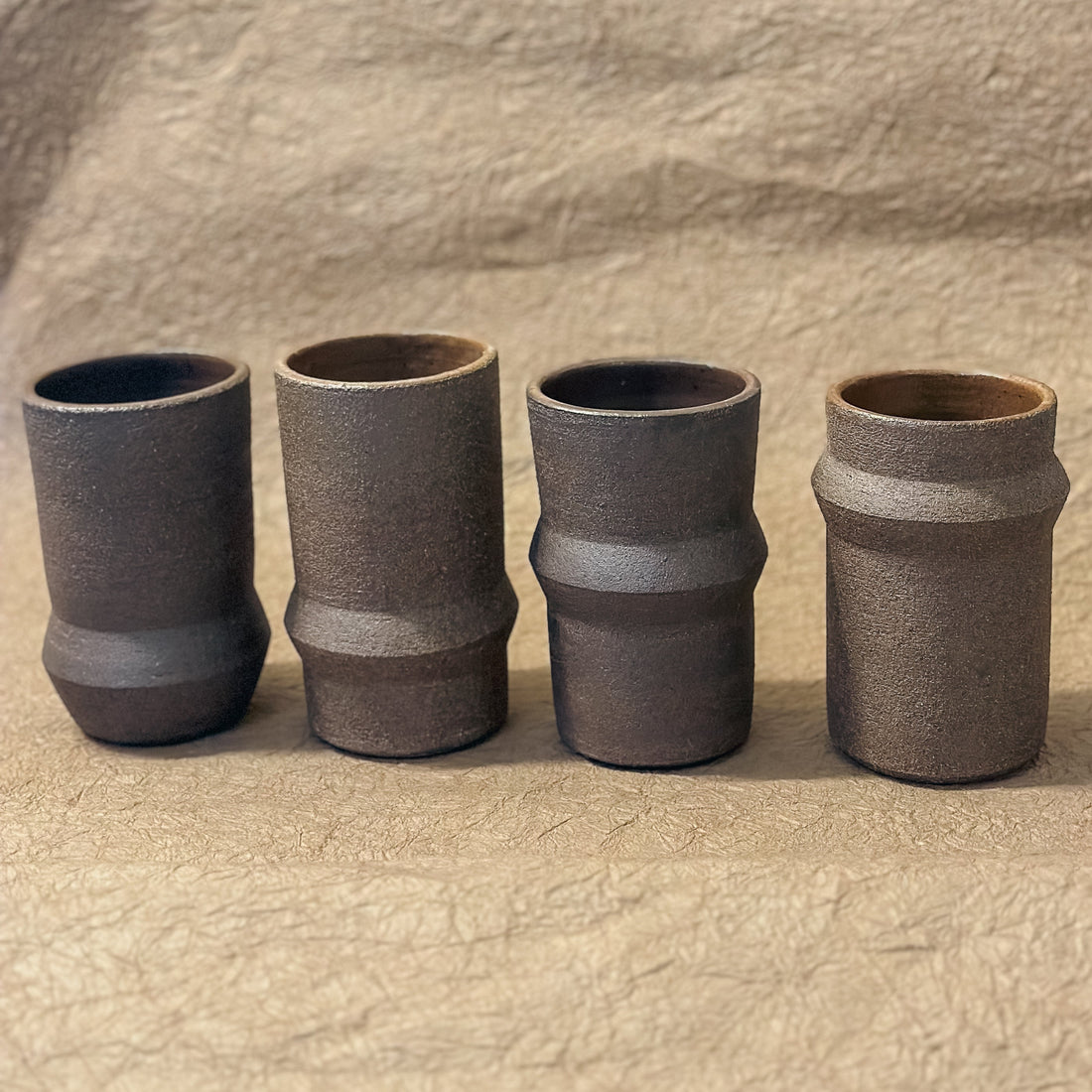 Saturn Ceramic Tumblers in Dark Brown