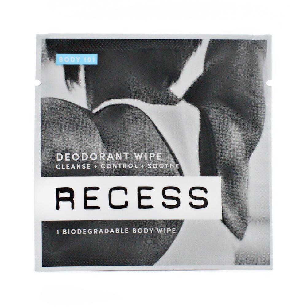 RECESS body wipe BODY 101: Deodorant Wipes (Pack of 15)