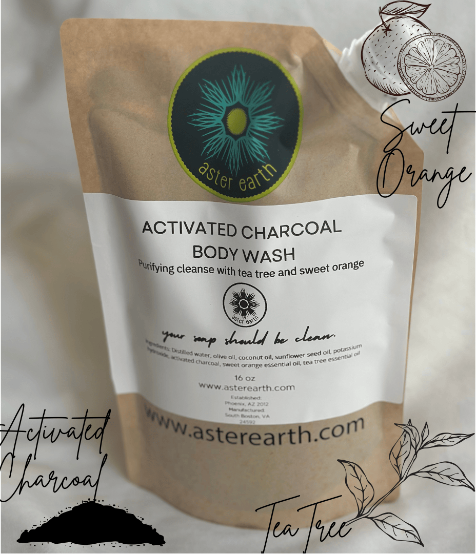 Aster Earth Activated Charcoal Body Wash