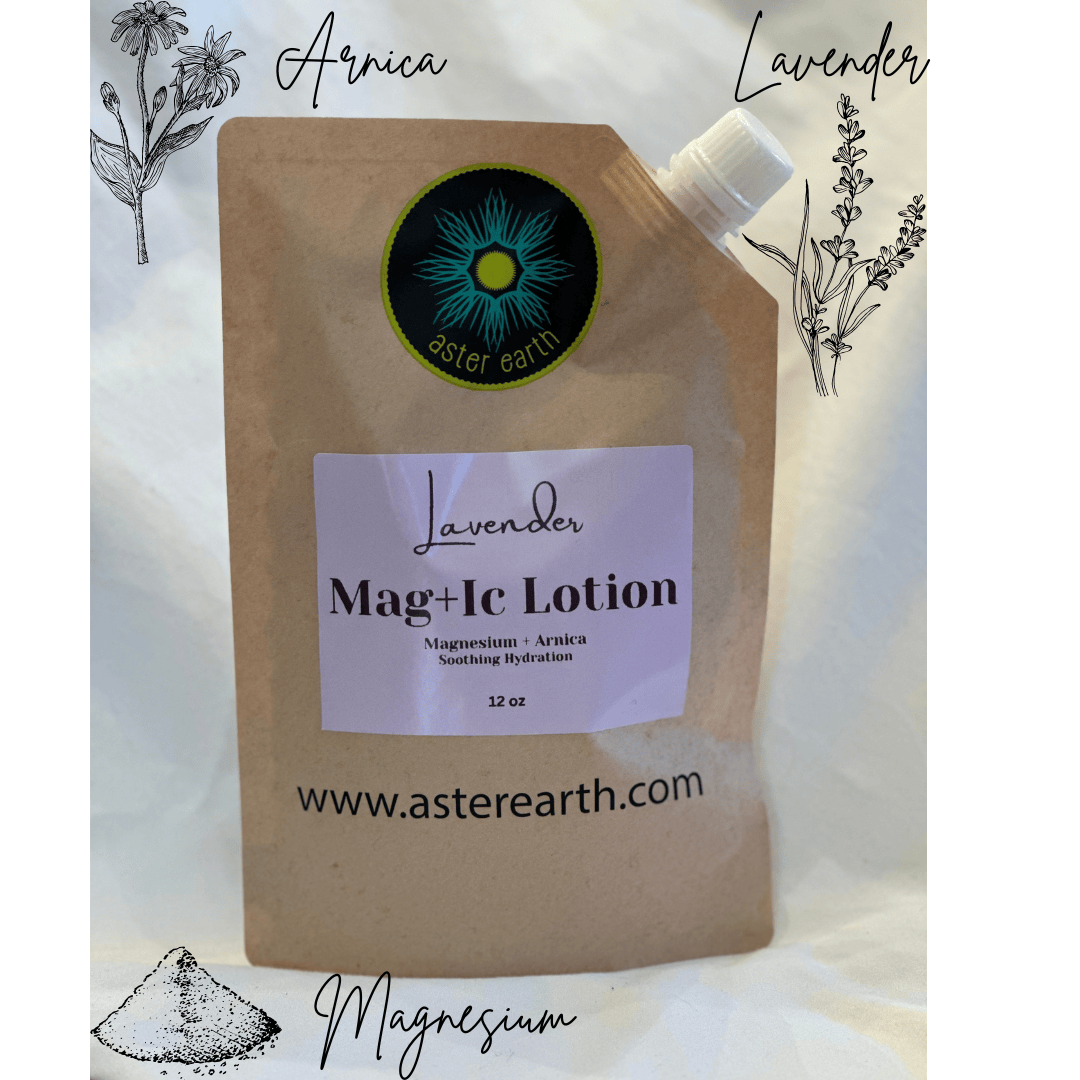 Aster Earth 12 oz / Eco Pouch MAG+IC Lotion (Lavender)
