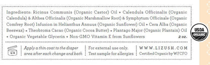 ORGANIC DIAPER BALM To protect, calm and nourish - My American Goods