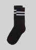 American Trench Socks black / One Size The Retro Double Stripe