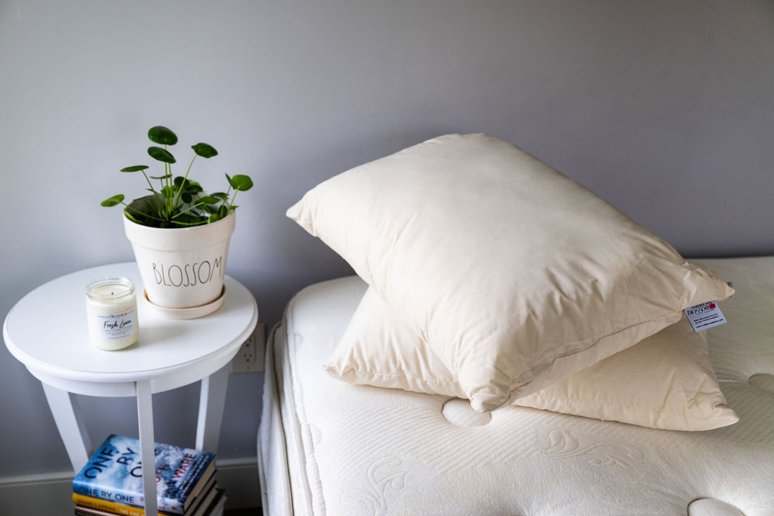 Down Alternative Pillow with Recycled Polyester Fill - My American Goods