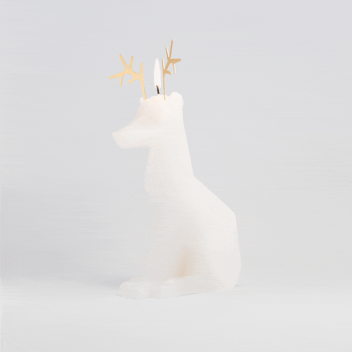 54Celsius PyroPet Dyri (Reindeer) PyroPet Dyri Reindeer Candle - White