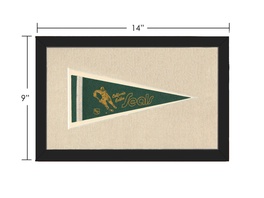 Americana Memories Vintage Pennants and Memorabilia Vintage California Golden Seals Pennant