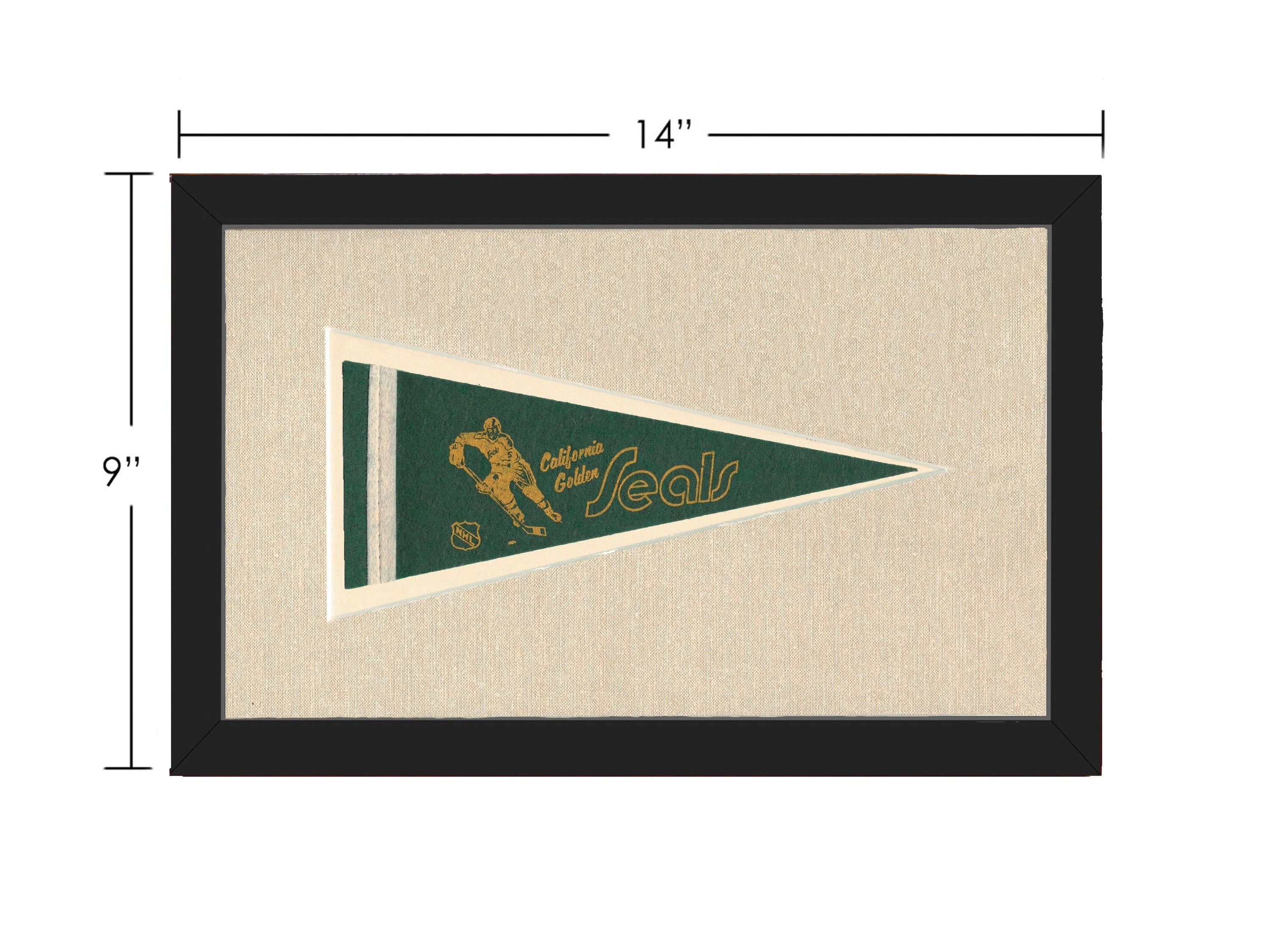 Americana Memories Vintage Pennants and Memorabilia Vintage California Golden Seals Pennant