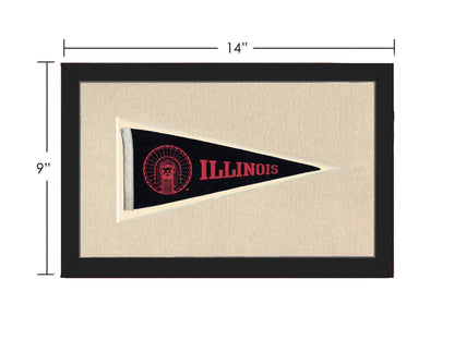 Americana Memories Vintage Pennants and Memorabilia Vintage Illinois Pennant