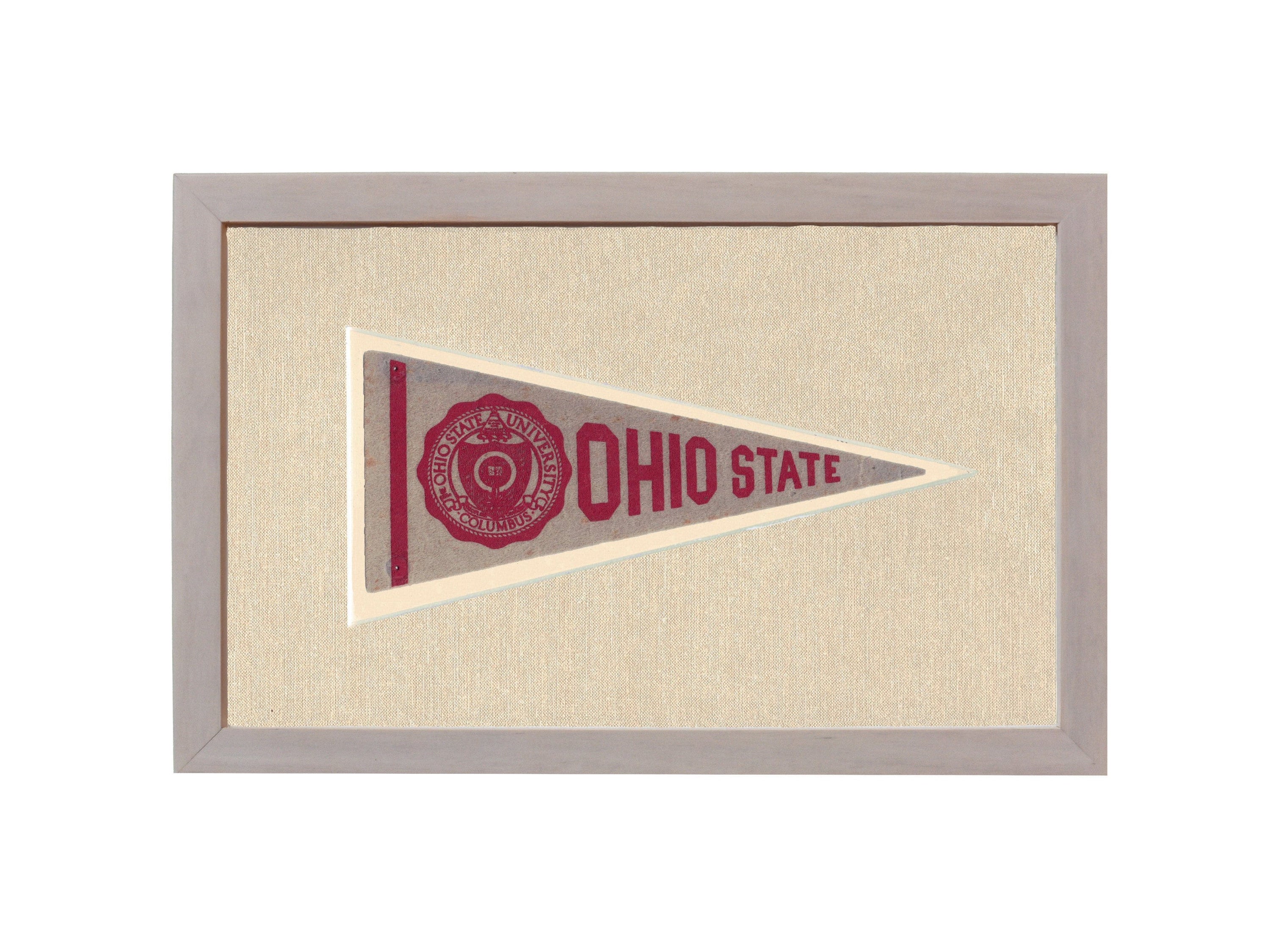Americana Memories Vintage Pennants and Memorabilia Vintage Ohio State Pennant
