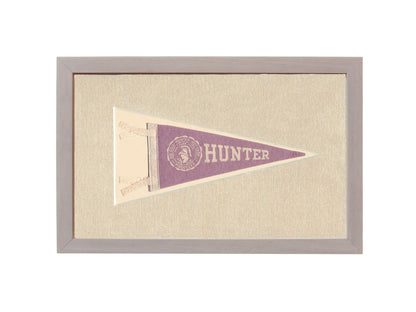 Americana Memories Vintage Pennants and Memorabilia Vintage Hunter College Pennant