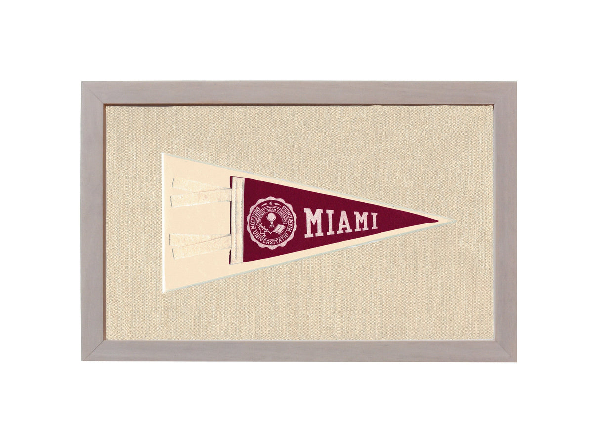 Americana Memories Vintage Pennants and Memorabilia Vintage Miami University Pennant