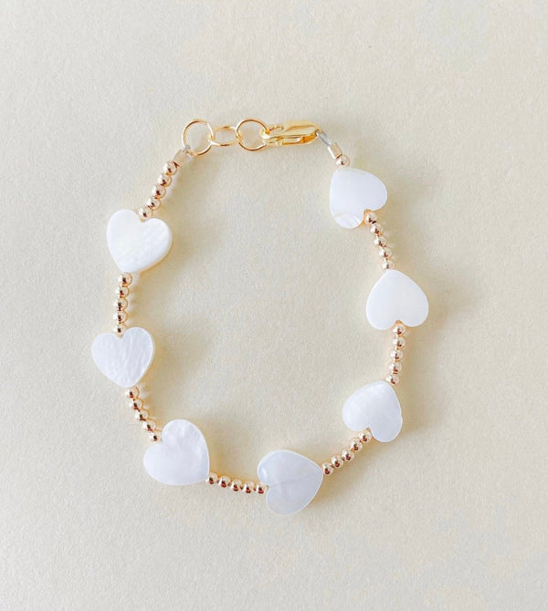 Shell Heart Bracelet