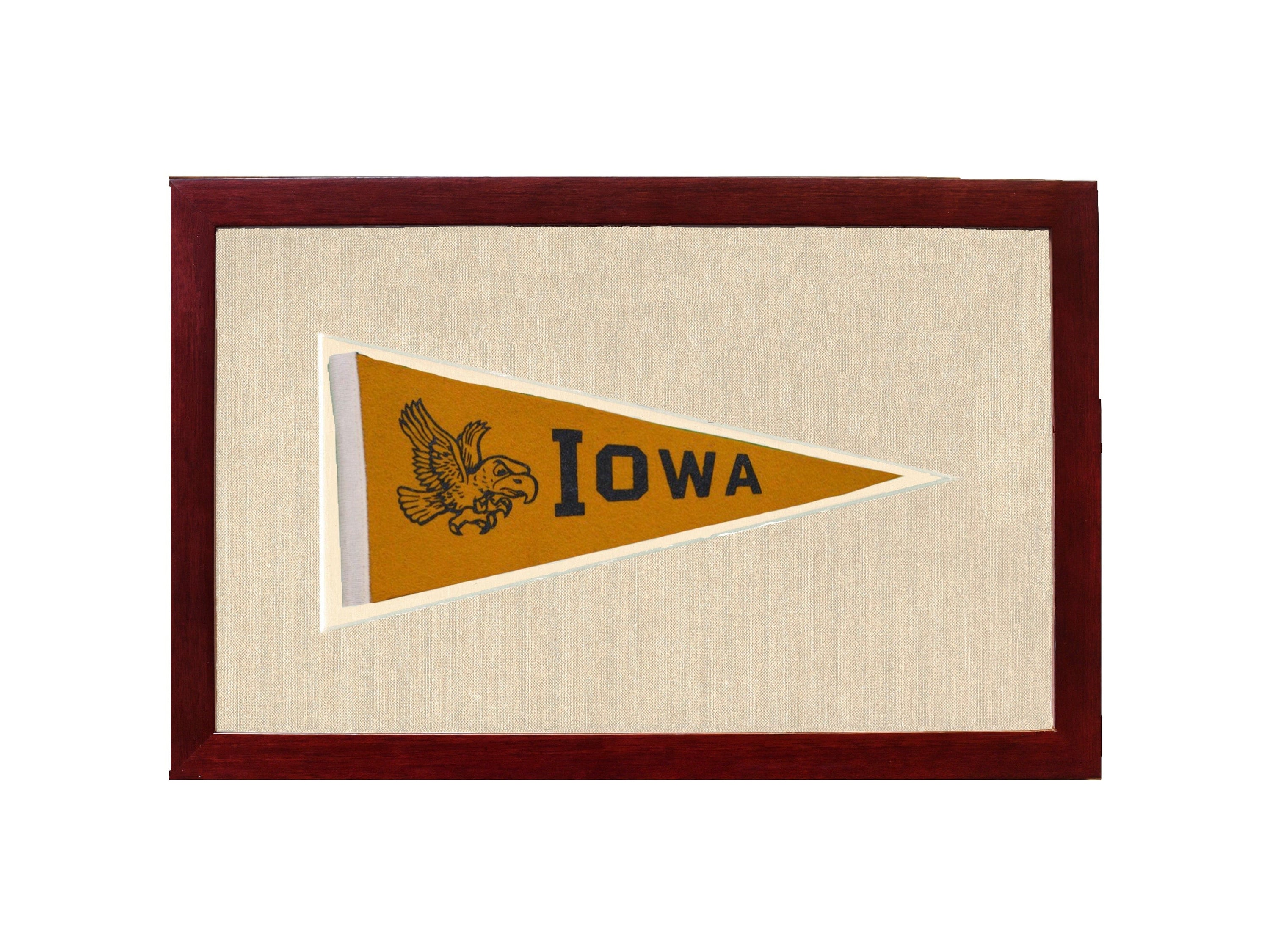 Americana Memories Vintage Pennants and Memorabilia Vintage University of Iowa Pennant