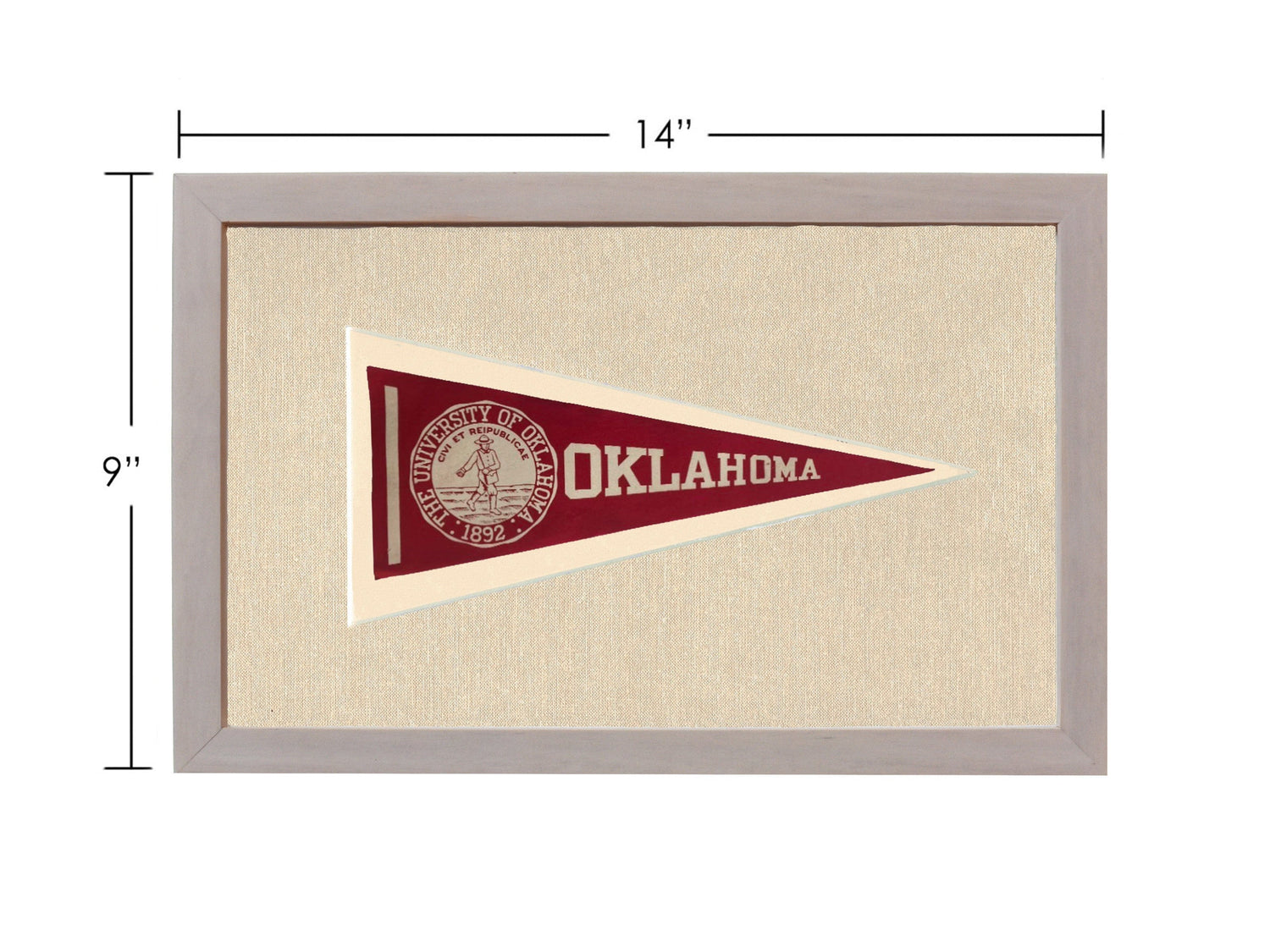 Americana Memories Vintage Pennants and Memorabilia Vintage University of Oklahoma Pennant