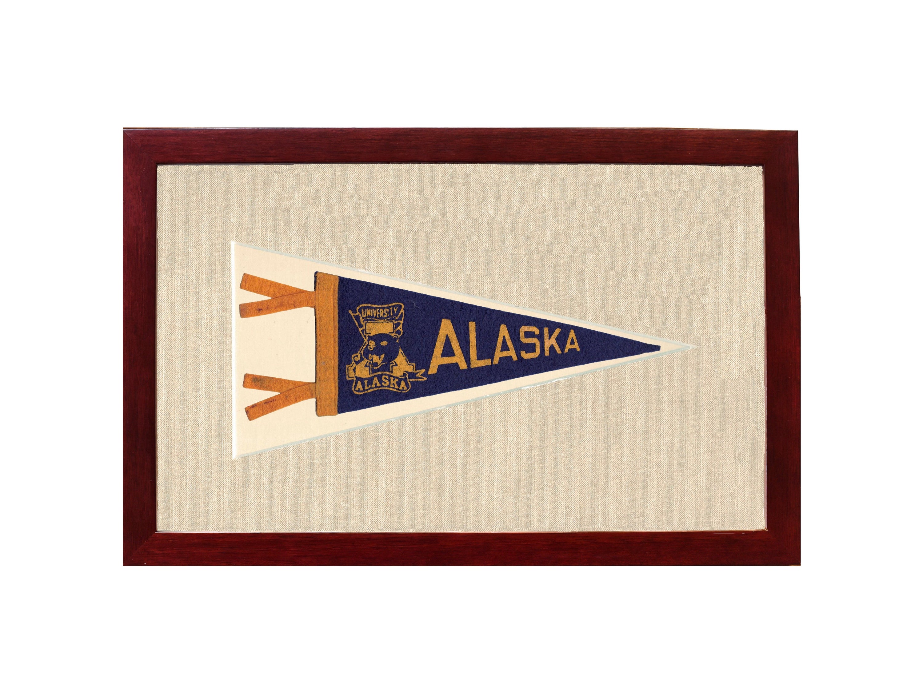 Vintage University of Alaska Pennant