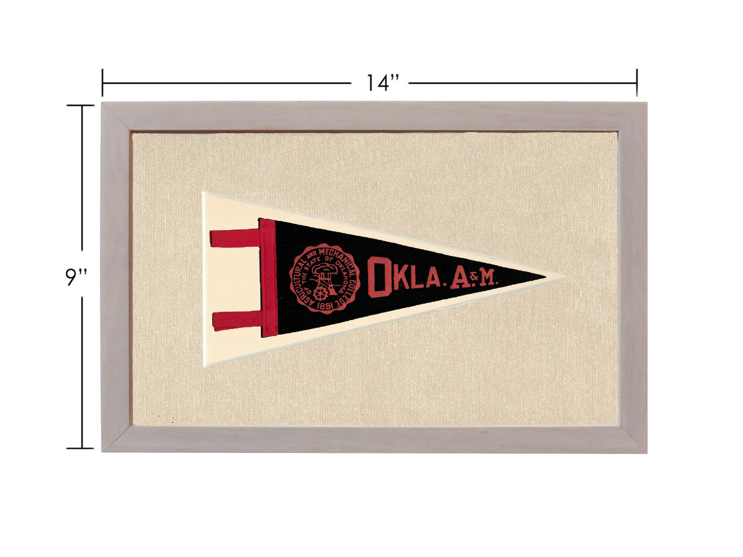 Vintage Oklahoma A&amp;M Pennant