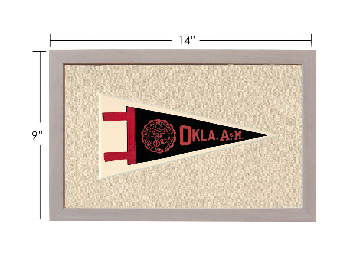 Vintage Oklahoma A&amp;M Pennant