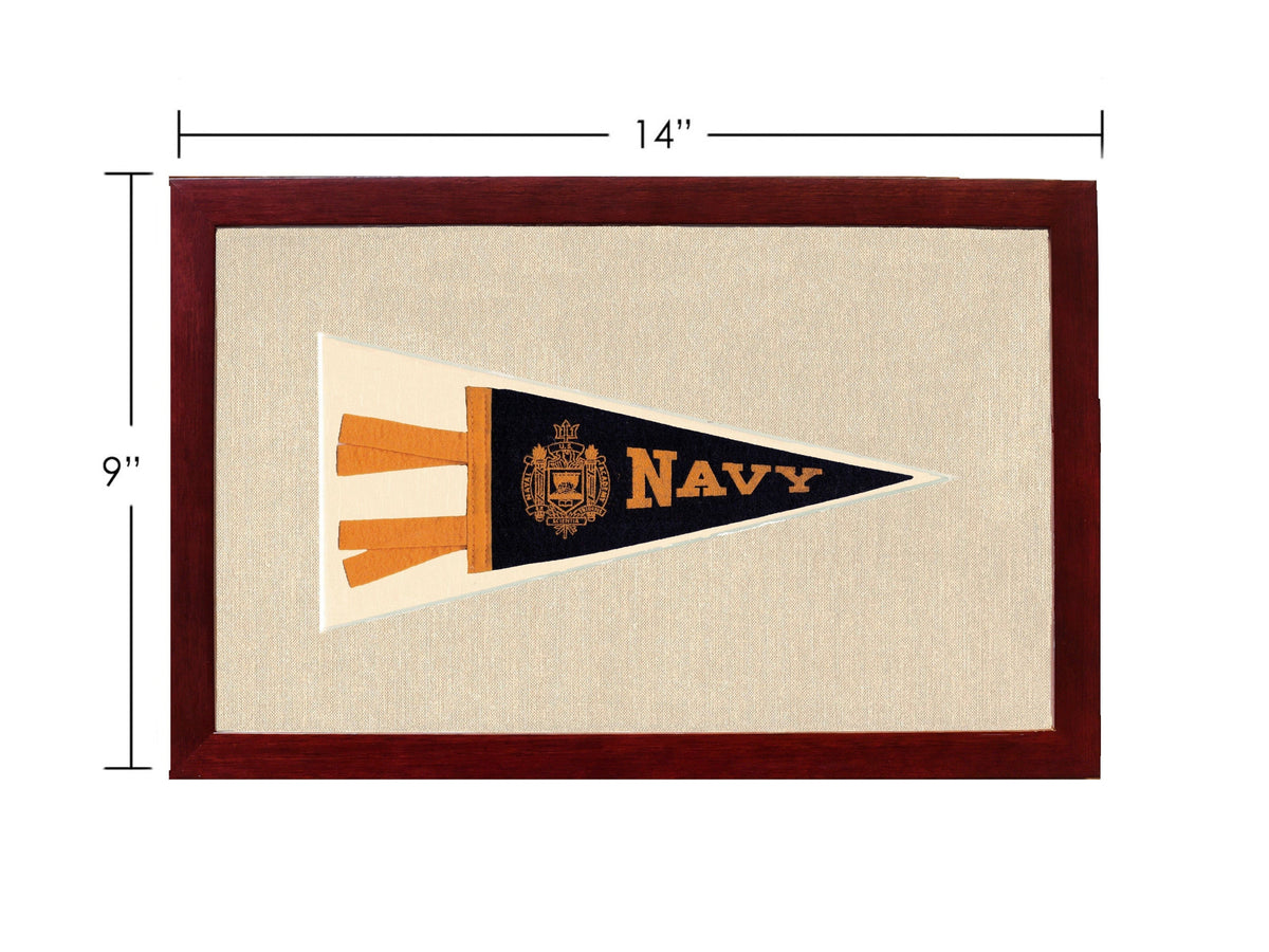 Americana Memories Vintage Pennants and Memorabilia Vintage Navy Pennant