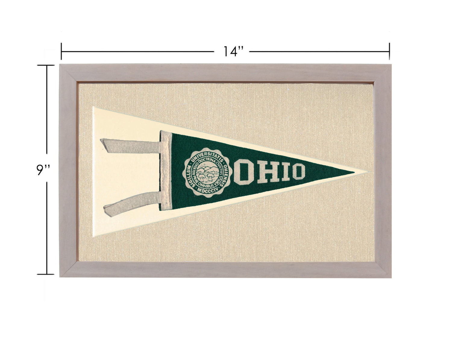 Vintage Ohio University Pennant