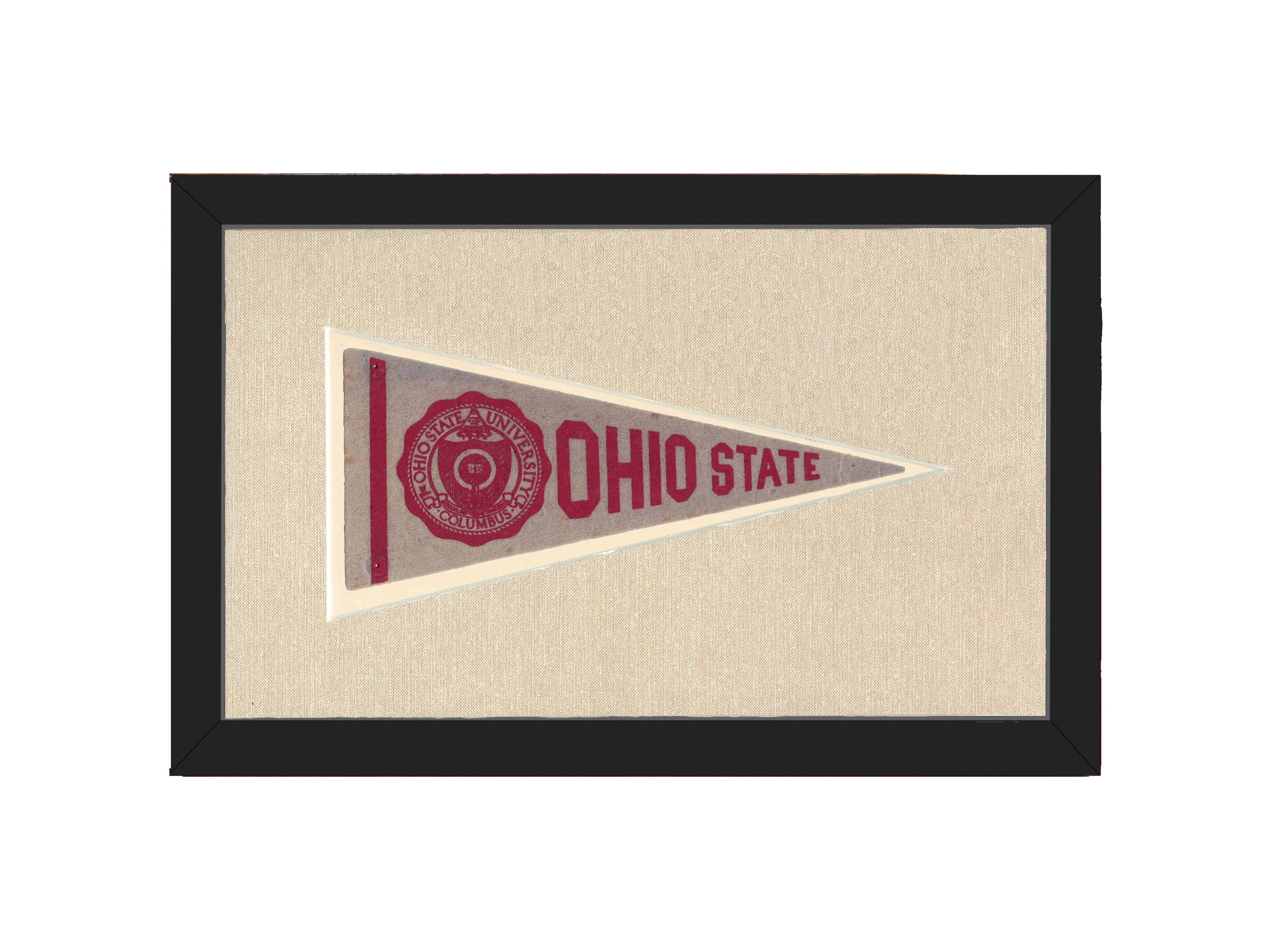Americana Memories Vintage Pennants and Memorabilia Vintage Ohio State Pennant