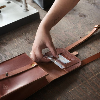 The Local Branch Leather The Navigator Satchel - USA Made