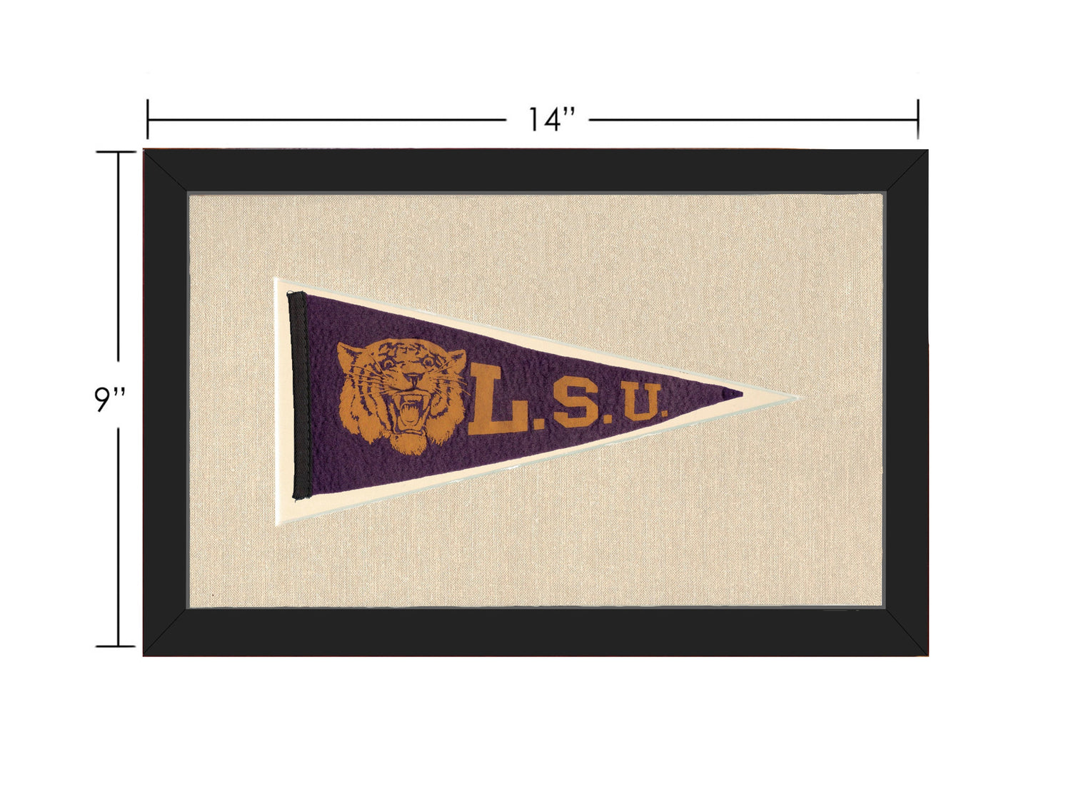 Vintage Louisiana State University Pennant
