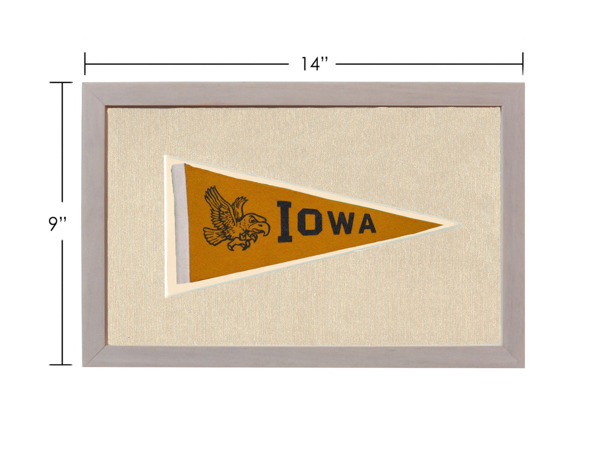 Americana Memories Vintage Pennants and Memorabilia Vintage University of Iowa Pennant