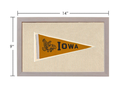 Americana Memories Vintage Pennants and Memorabilia Vintage University of Iowa Pennant