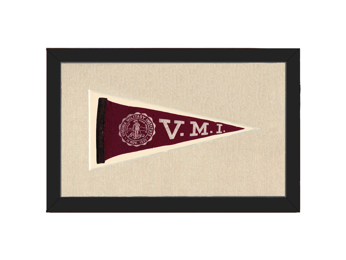 Americana Memories Vintage Pennants and Memorabilia Vintage Virginia Military Institute Pennant